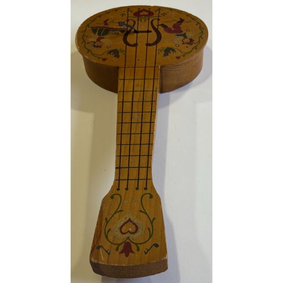 Vintage Wood Mandolin Scandia Toys Los Angeles Pasadena 1940s 1950s Swedish - Picture 5 of 8
